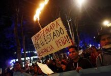 ¡Fuera el presidente Peña Nieto!