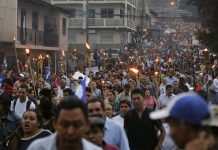 El pueblo de Honduras en las calles
