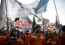 Acampe minero en Congreso y plenario clasista el sábado 6 en Hotel Bauen