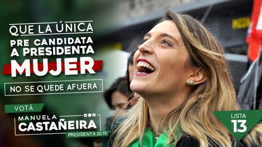 Cierre de campaña de Manuela Castañeira: Caravana desde Callao y Corrientes hasta Obelisco
