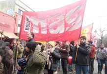 La Plata: Movilización por la libertad de los trabajadores presos de la Línea Este