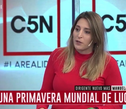 Manuela Castañeira: «La principal consigna del pueblo chileno es ‘Fuera Piñera'»