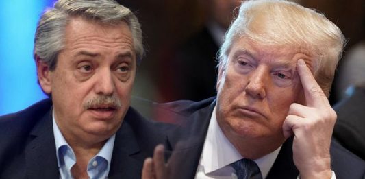 trump y alberto fernandez