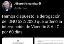 Alberto Fernández se rinde ante Vicentín