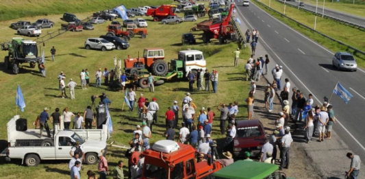 Patrones del campo en paro agropecuario