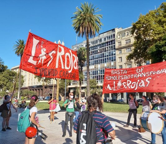 Concentraciones a un mes de la desaparición de Tehuel