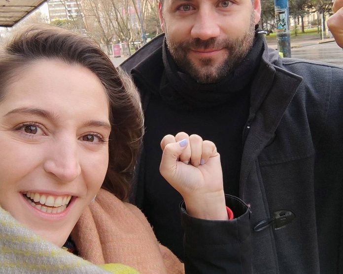 Manuela Castañeira y Marcos Pascuán