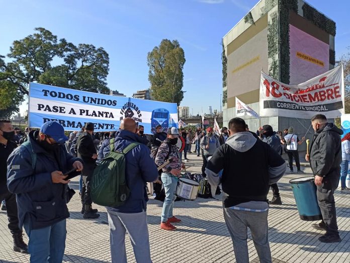 Ferroviarios tercerizados