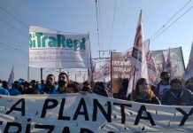 Tercerizados ferroviarios cortan las vías exigiendo pase a planta permanente