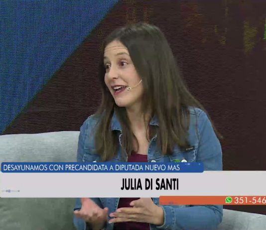 Julia Di Santi: «Hay que renovar a la izquierda, las nuevas generaciones deben tener más protagonismo»