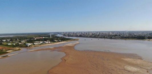 Bajante del río paraná