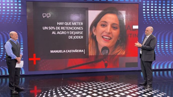 Manuela Castañeira retenciones