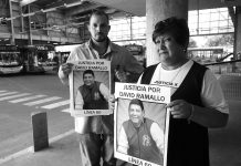 Protesta de trabajadores de la línea 60 frente a Tribunales
