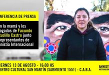 Conferencia de prensa por justicia por Facundo Castro