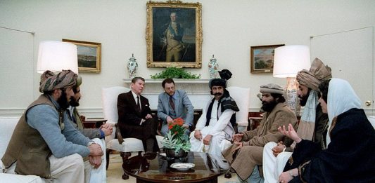 reagan con muyahidines