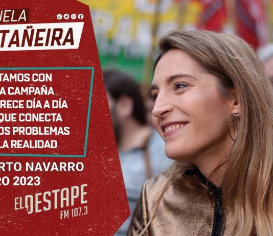Manuela Castañeira: «Nuestra campaña que crece día a día porque conecta con los problemas de la realidad»