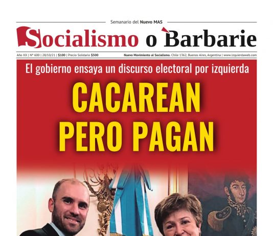 Socialismo o Barbarie 600°