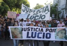 Movilización exigiendo justicia por Lucio