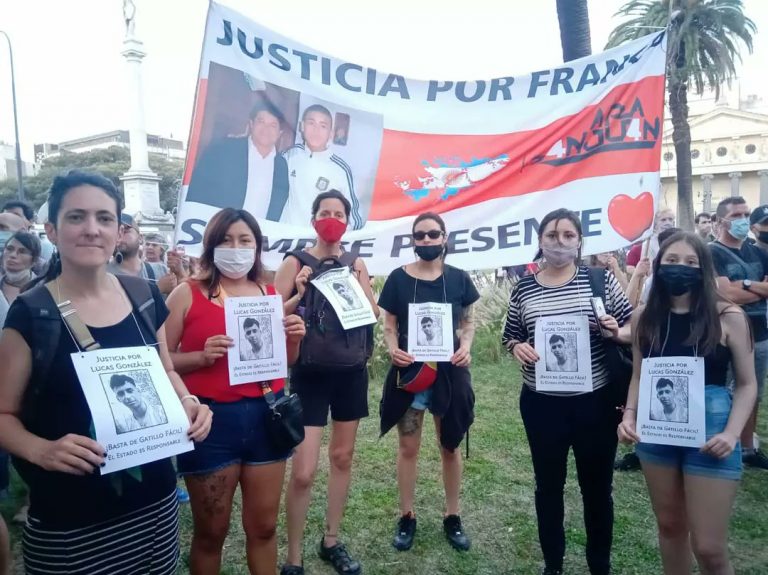 Gatillo fácil: movilización y acto por Lucas González, por justicia