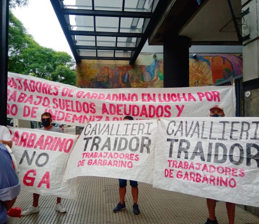 Aprietes y amenazas de la burocracia del Sindicato de Comercio a trabajador despedido de Garbarino