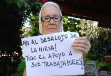 Norita Cortiñas se solidariza con La Nirva