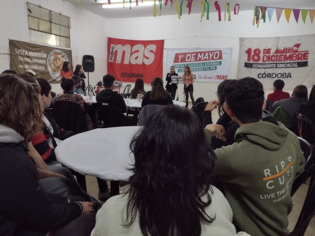 Gran acto del primero de mayo de Nuevo MAS en Córdoba