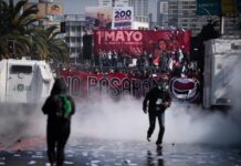 Chile: heridos y detenidos tras la represión de Boric a la manifestación por el 1° de Mayo 1 de mayo chile