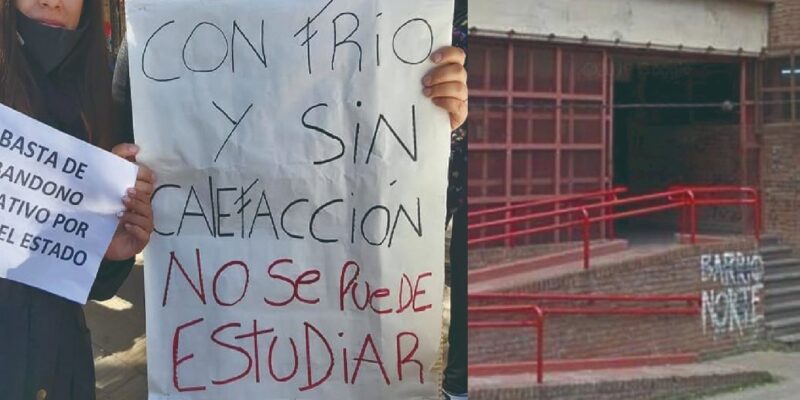 «Con frío no se puede estudiar»: la ola polar deja al desnudo el abandono educativo