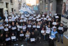 Paro de trabajadores de Clarín