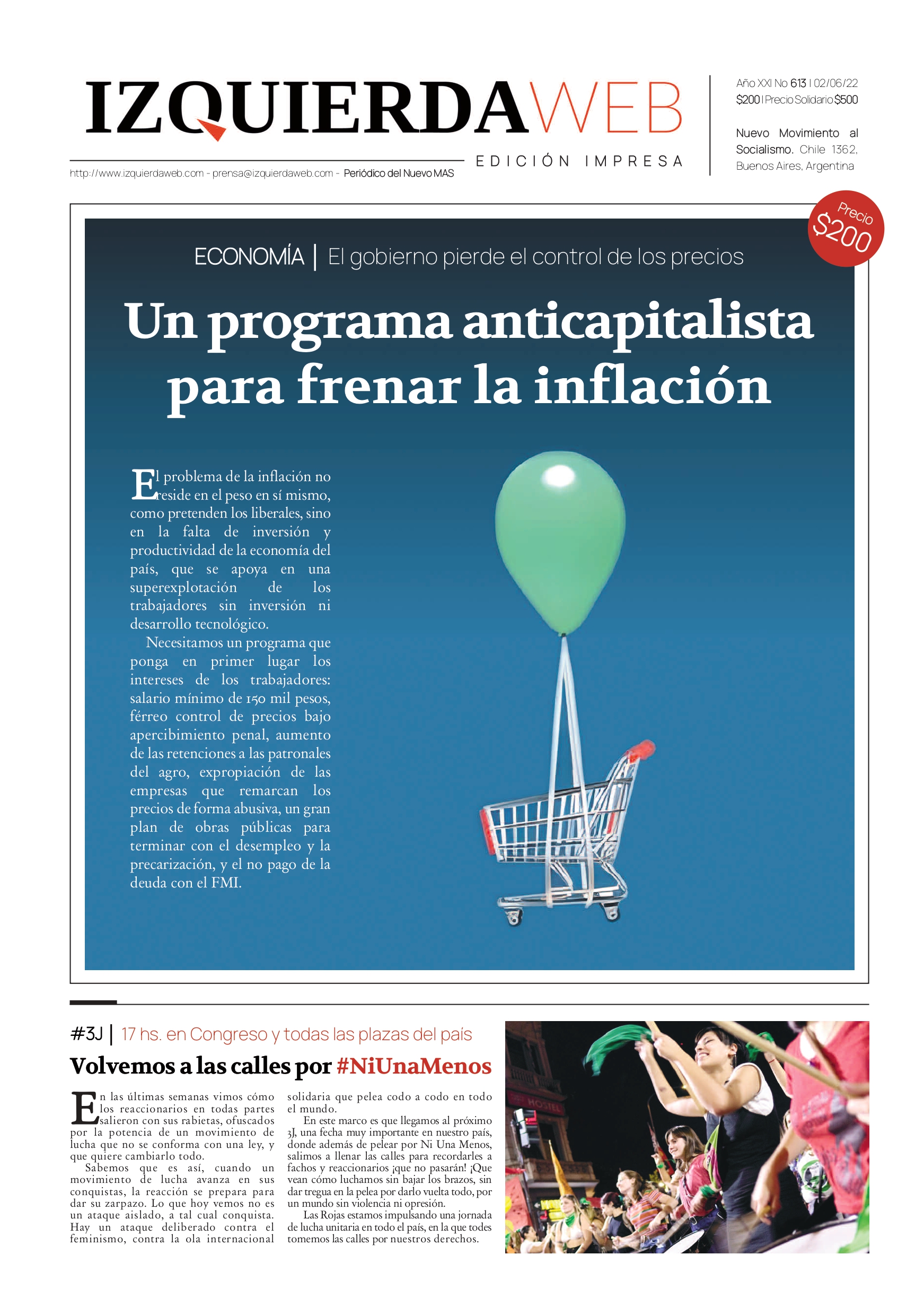 Un programa anticapitalista para frenar la inflación | Izquierda Web Edición Impresa 613