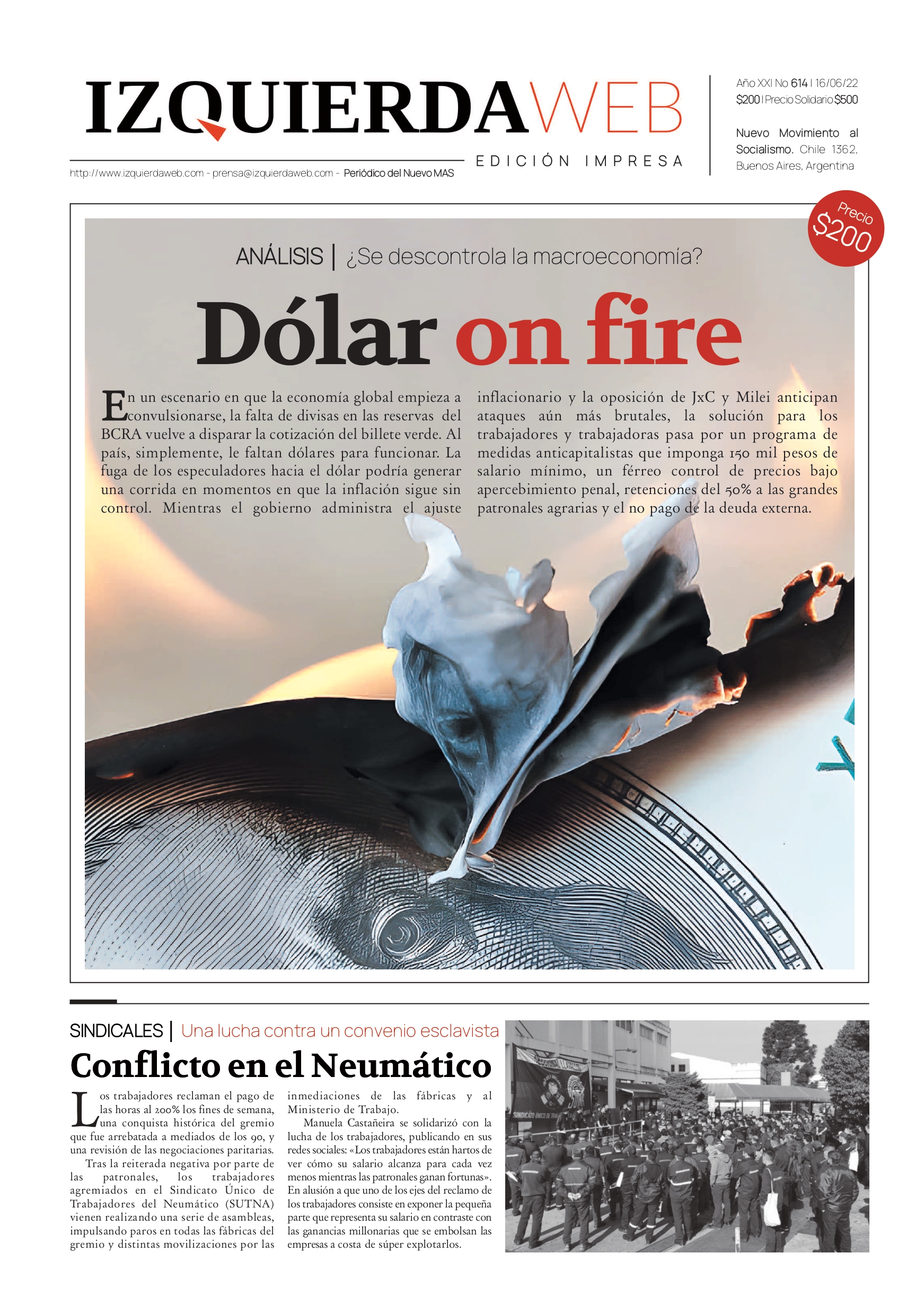 ¿Se descontrola la macroeconomía? Dólar on fire | Izquierda Web Edición Impresa 614