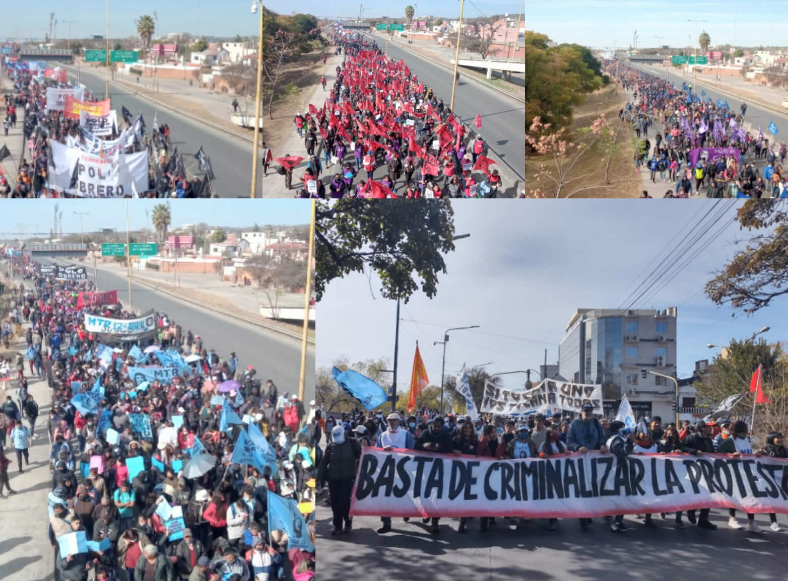 Jujuy: Enorme movilización contra la persecución a los movimientos sociales
