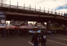 Trabajadores del neumático paran y cortan la Panamericana