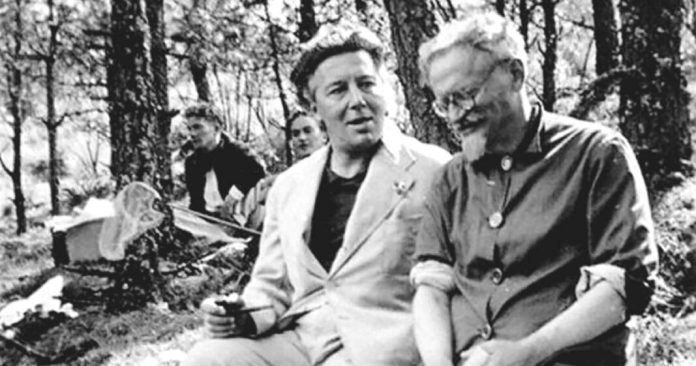 Trotsky y André Bretón isaac deutscher