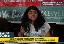 Emilse I: “Estamos convencidos de que somos nosotros, las y los repartidores, quienes vamos a conquistar y ganar los derechos organizándonos”