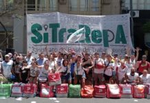 El SiTraRepA movilizó por su reconocimiento, por la organización de los trabajadores precarizados