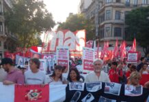 En apoyo a la rebelión peruana: la izquierda movilizó nuevamente contra el golpismo