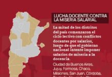 En el primer día de clases: paro docente en 12 provincias contra los sueldos de miseria
