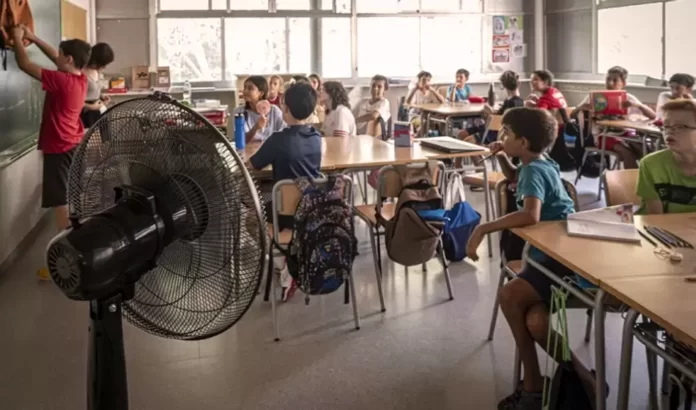 ola de calor escuelas Cientos de escuelas suspendieron las clases por la falta de infraestructura para enfrentar la ola de calor.