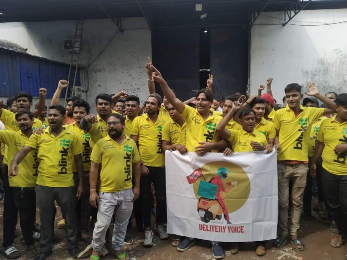 La huelga de los repartidores en la India