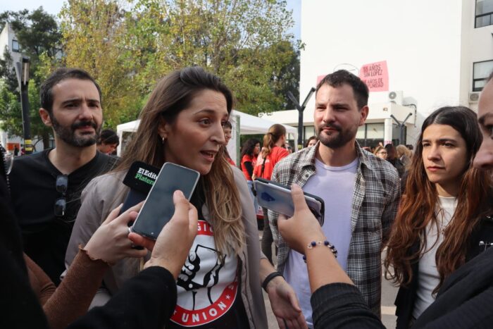Manuela Castañeira en La Plata: por un salario mínimo de 500 mil pesos y una salida anticapitalista Manuela Castañeira en La Plata