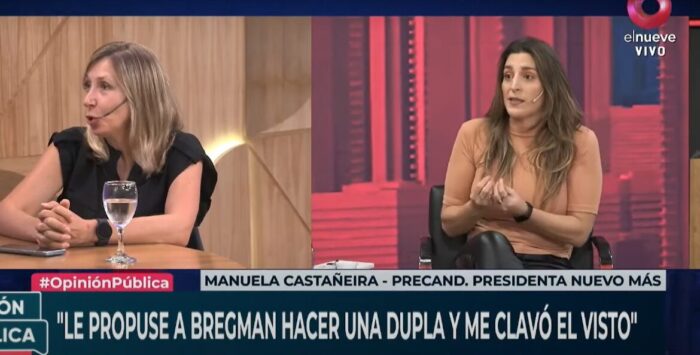 Manuela Castañeira en «El Nueve»: la polémica con el FITU por la división de la izquierda Manuela Castañeira en El nueve