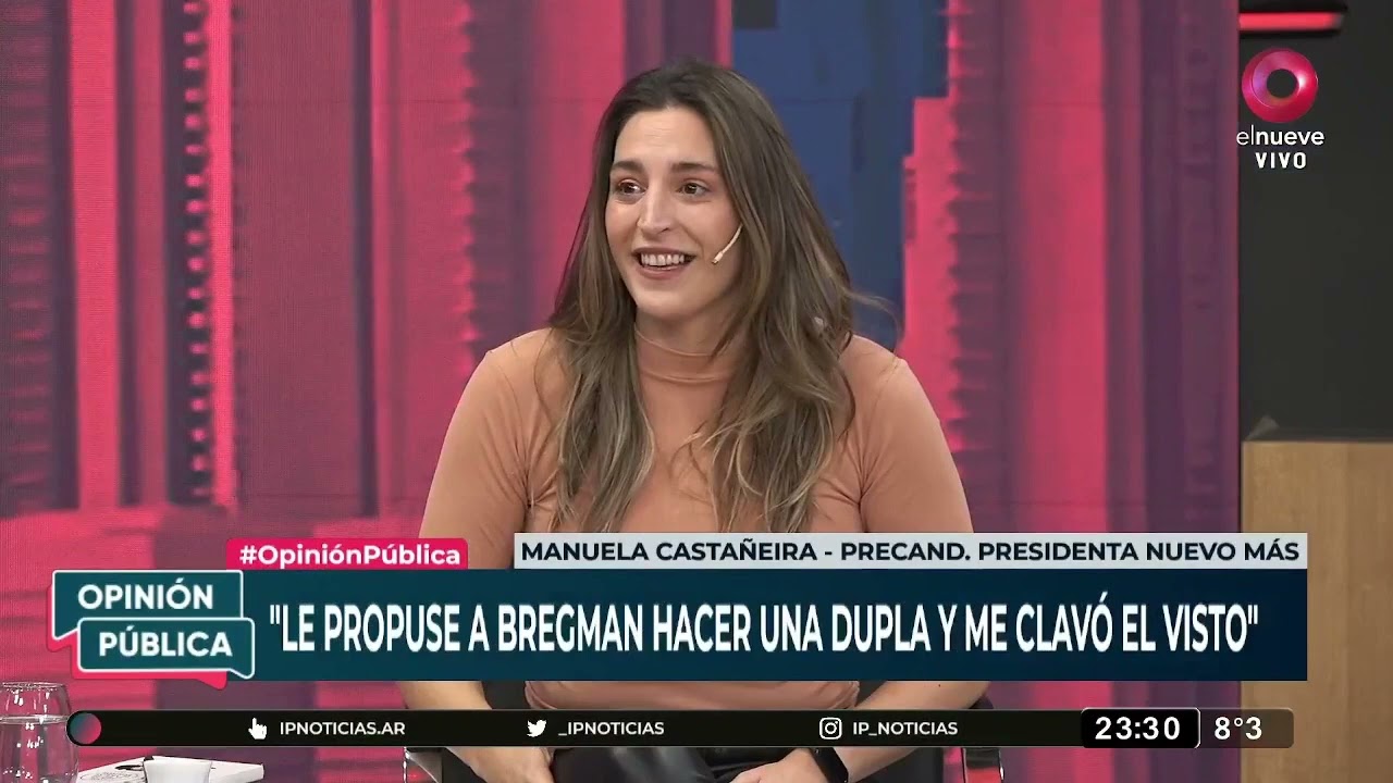 Manuela Castañeira en «Opinión Pública»: «el anticapitalismo es la alternativa para que la juventud tenga un futuro»
