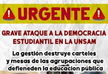 UNSAM: grave ataque antidemocrático de la gestión a la organización estudiantil