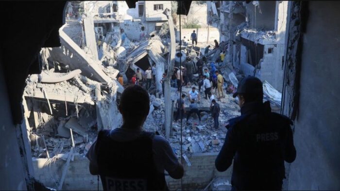 Las fake news de Israel: quiso despegarse del bombardeo al hospital con un video falso Fake news de Israel