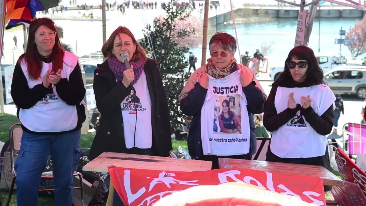 Docentes de Córdoba en la charla de Las Rojas