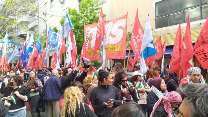 Buenos Aires: acto en la embajada de Palestina contra la masacre en Gaza