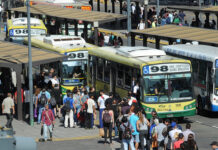 Crisis del uso del transporte público por los tarifazos de Milei transporte público
