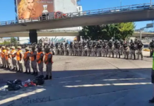 Paro general: requisas y retenes en los accesos para intentar frenar la movilización Operativo en Puente Pueyrredon