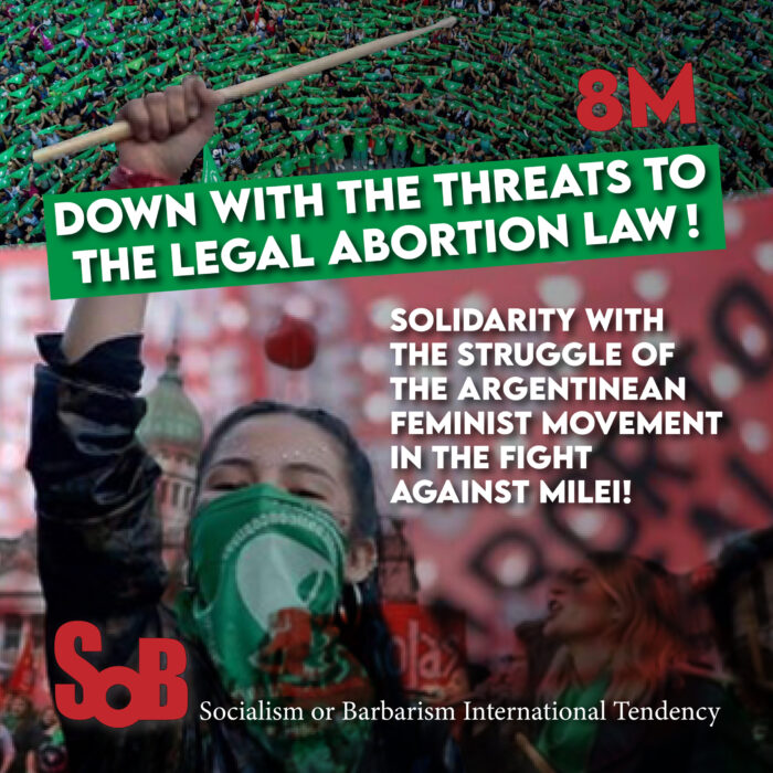 In full solidarity with the actions of the feminist movement of Argentina abortion